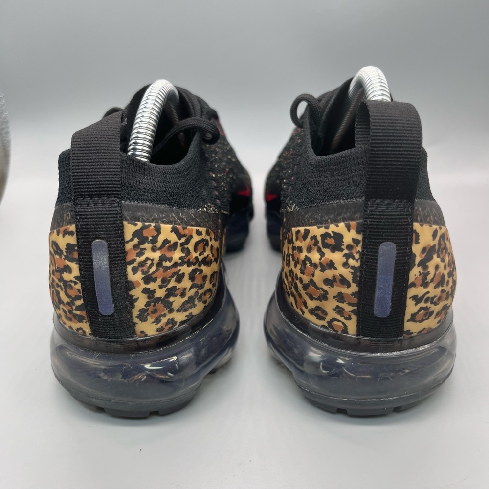 Nike Vapormax Flyknit 2 Cheetah Women’s Size 6.5 Black Red Lace Up Sneakers Shoe - Picture 5 of 11
